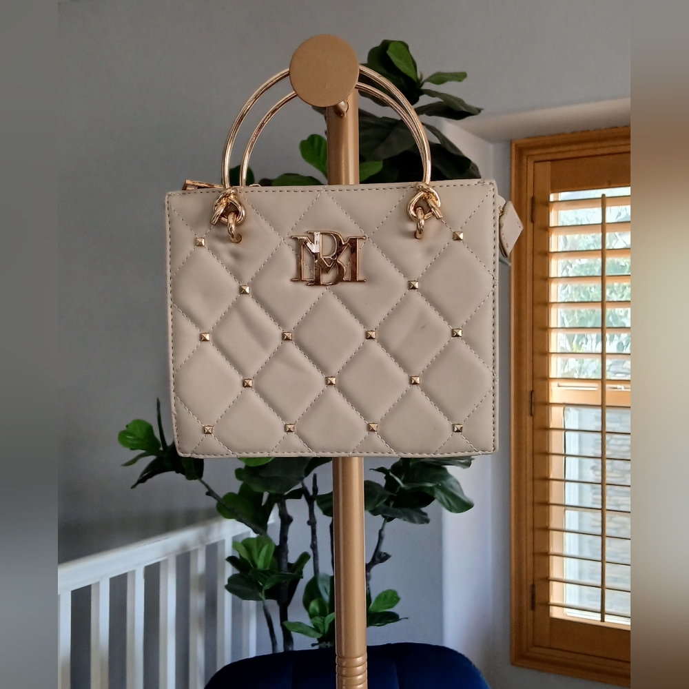 Badgley Mischka Tote Handbag in Cream